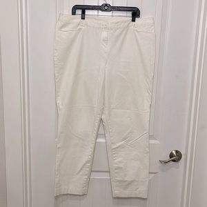 Lane Bryant White Capri Pants